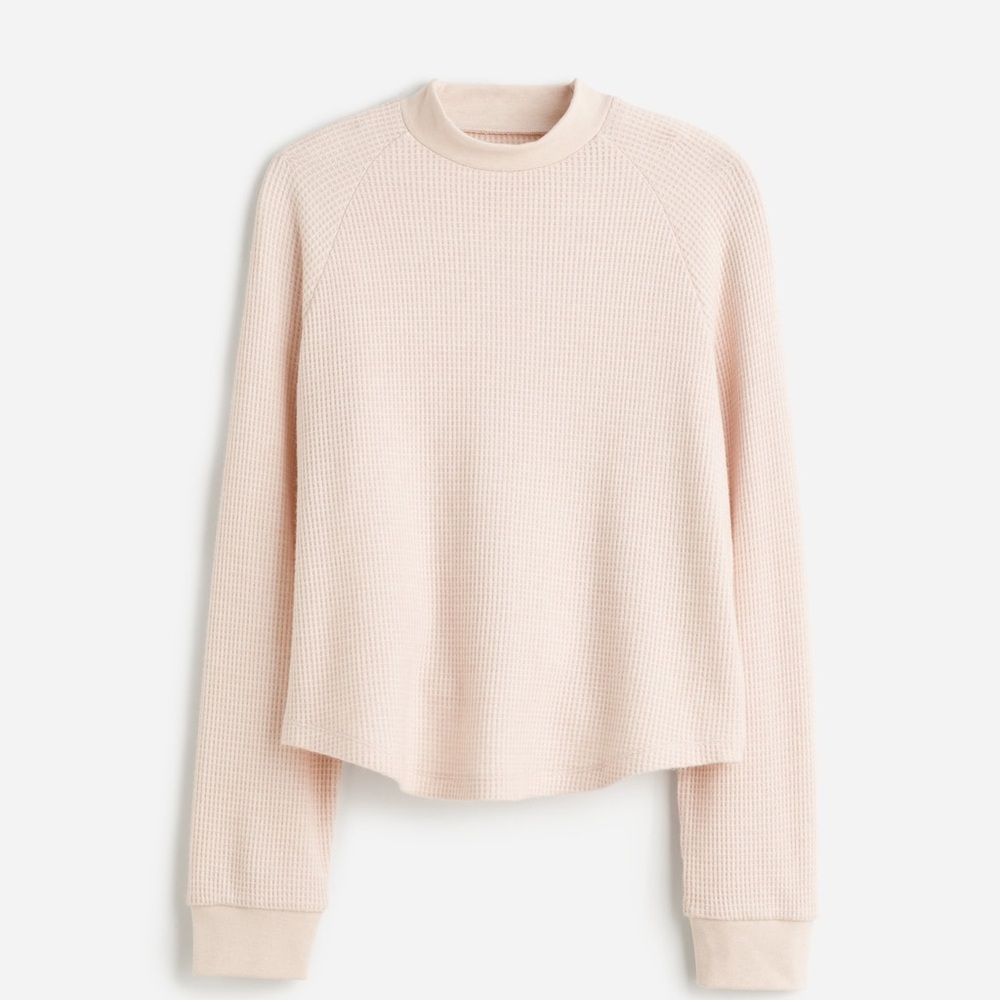 Madewell Cream Waffle Knit Sweater